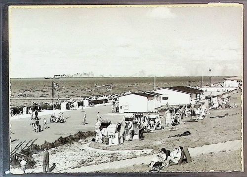 Döse Foto montiert auf Karton Strand Promenade