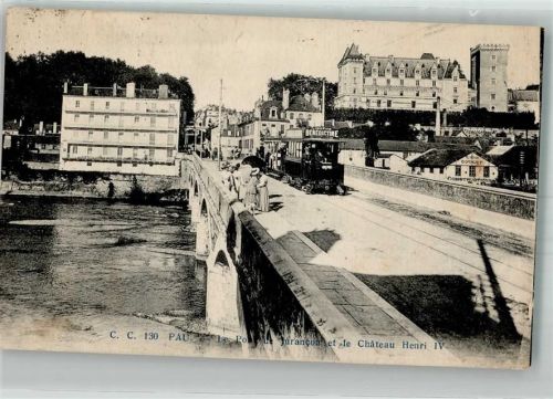 Pau Schloss Straßenbahn Pont de Jurancon