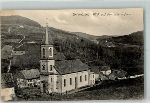 Bogeve 1915 Unterhütten Kirche Feldpost WK I Inf. Regiment 6. Armee