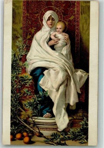 Genova sign. Barbino Maria mit dem Jesuskind zwischen Olivenzweigen Nr. 29780