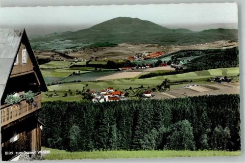 Lohberg Pension Oberhaiderberg Blick zum Lamer Winkel