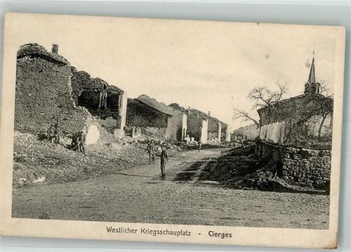 Cierges 1915 Feldpost WK I VI.Res.Korps Westlicher Kriegsschauplatz