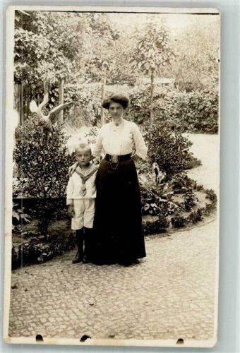 Berlin, unsortiert 1912 Frau KInd Junge Garten Ort lt. Stempel