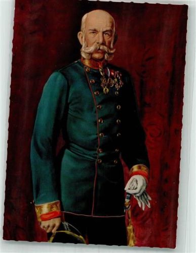 Der österreichische Kaiser in Uniform mit Orden