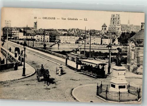 Orleans Kirche Denkmal Straßenbahn Brücke