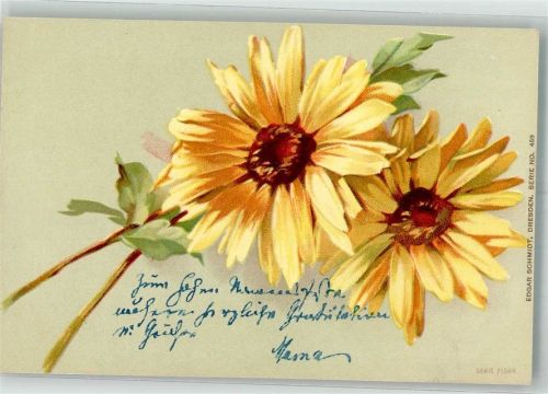 Blumen mit gelben Blüten Serie No. 459 Adelskorrespondenz