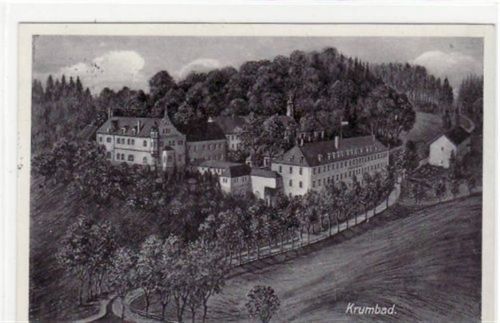 Krumbad bei Krumbach. Totalansicht gelaufen 1933. Top Erhaltung.
