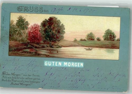 1900 Guten Morgen Spruch E.B. u. C.i.B. 9145