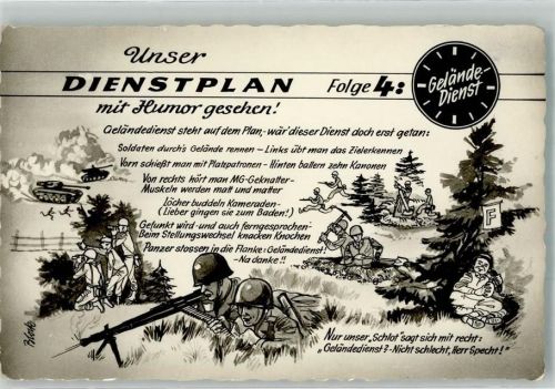 sign. Block Unser Dienstplan Gelände Dienst Folge 4 Friko Bildverlag D 4