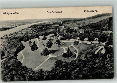 Königswinter 1918 Drachenburg petersberg