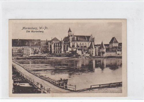 Marienburg AK aus Marienburg Malbork in Westpreußen, seltene Minikarte, 1928 gelaufen, gut erhalten.