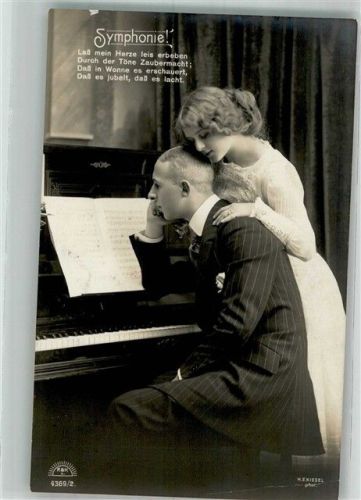 1913 Foto H. E. Kiesel Symphonie Liebespaar R. u. K.L. 4389/2