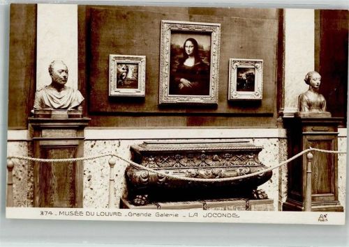 Paris Mona Lisa Musee du Louvre Grand Galerie No. 374