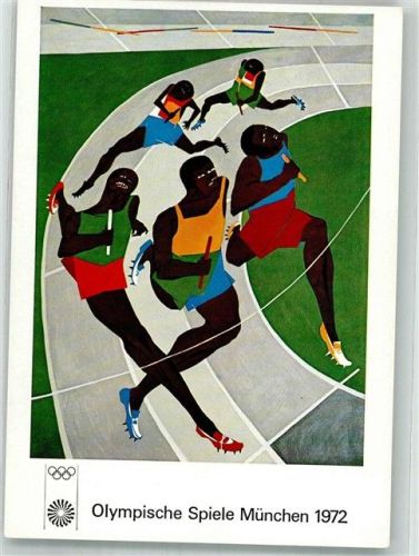 München sign. Lawrence Jacob Olympische Spiele 1972 Bruckmanns Bildkarten Nr. 613