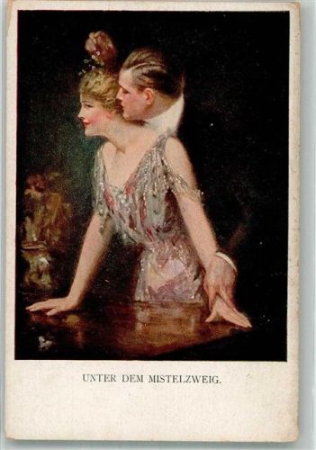 Junger Mann auf Tuchfühlung mit eleganter Frau Verlag M. Munk Nr. 834B