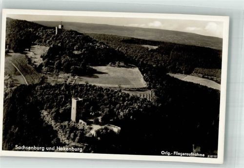 Sachsenburg 1938 Fliegeraufnahme der Sachsenburg und der Hakenburg