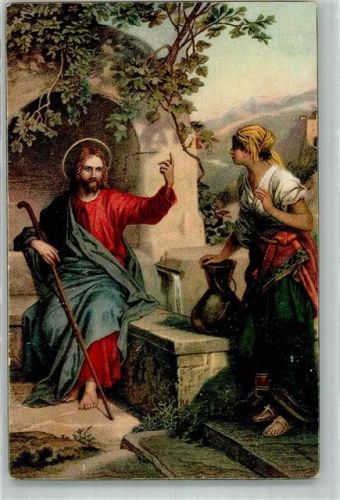 sign. Hofmann J.M. Heinrich Christus u. die Samaritrtin