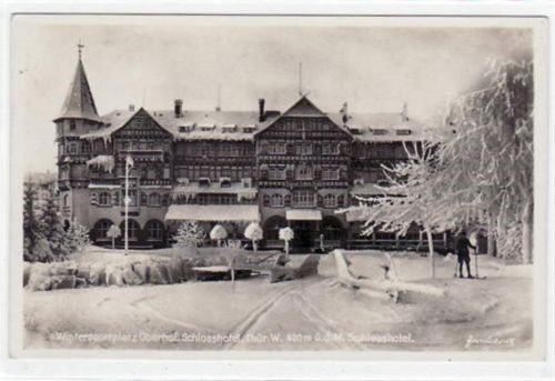 Oberhof Oberhof i. Thür. mit Schloßhotel im Winter ungelaufen Top Erhaltung.