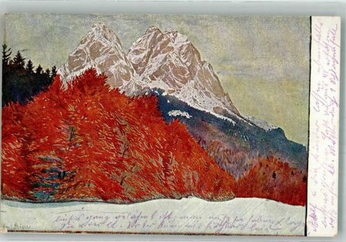1926 sign. Reiser Carl Herbststille am Watzmann Nr. 103