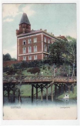 Cottbus mit Landgericht. ungelaufen um 1900 Gute Erhaltung.