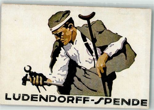 sign. Hohlwein Ludw. Prof. Ludendorff Spende F. Kriegsbeschädigte