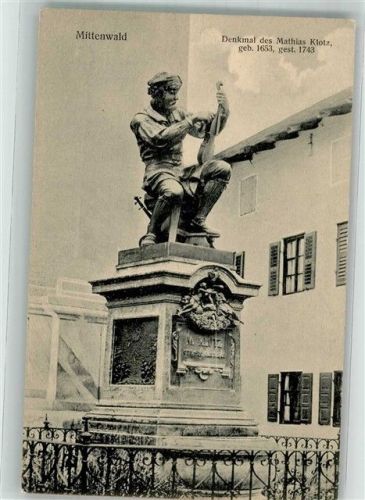 Mittenwald Des Matthias Klotz geb. 1653 gest.1743