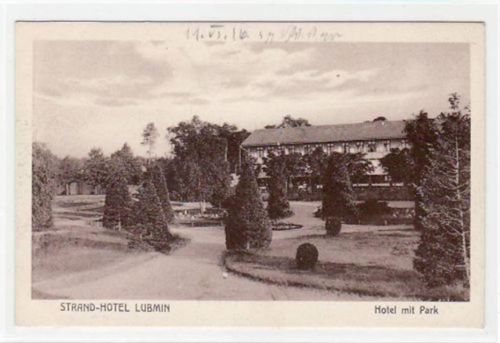 Strand-Hotel Lubmin mit Hotel und Park ungelaufen Top Erhaltung.