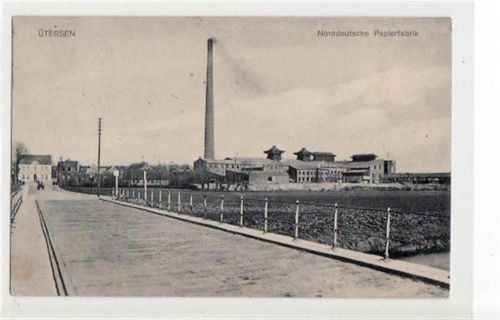 Uetersen, Norddeutsche Papierfabrik gelaufen, Marke entfernt. Leichter Stempeldurchdruck, leichte Abschürfung Rückseite, wo die Marke war, sonst gut erhalten