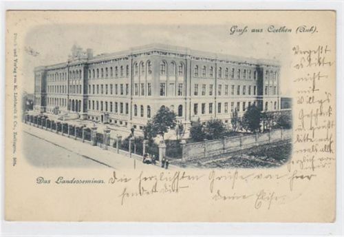 Köthen Cöthen mit Landesseminares gelaufen von 1901. Gut erhalten.