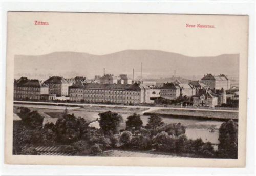 Zittau Zittau mit neuer Kaserne. Feldpost, mit Stempel von 1917. Gute Erhaltung.