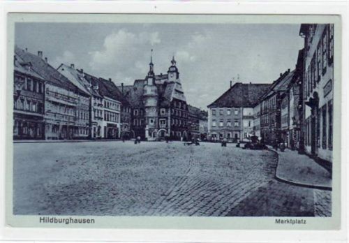 Hildburghausen Hildburghausen mit Marktplatz ungelaufen Top Erhaltung.