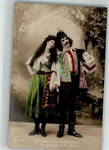 1907 Szene aus Der Zigeunerbaron von Johann Strauss
