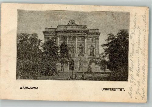 Warschau Universität Feldpost WK I Garde Cavall.-Div.