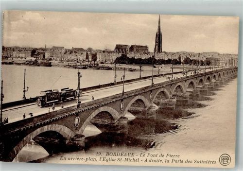 Bordeaux Le Pont de Pierre Straßenbahn