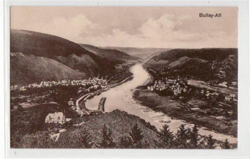 Bullay Bullay - Alf a.d. Mosel mit Gesamtansicht ungelaufen Leichter Bug unten in der Mitte, sonst gut erhalten