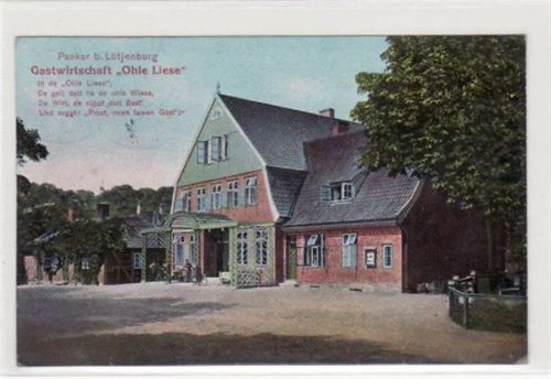 Panker mit Gasthof " Ohle Liese " gelaufen, 1916. leichte Abschürfungen, leichter Stempeldurchdruck, leicht stockfleckig, sonst gut erhalten