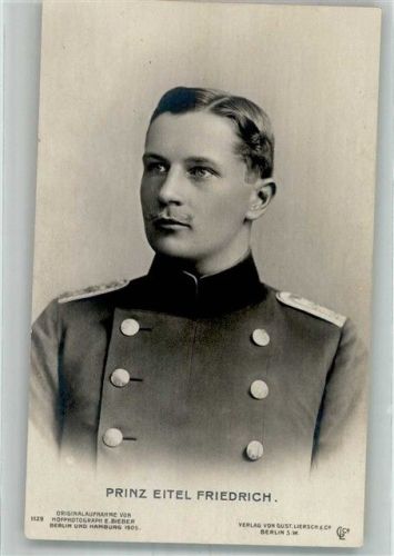 1905 Der Prinz in Uniform Fotograf Bieber Verlag Gustav Liersch & Co. 1129