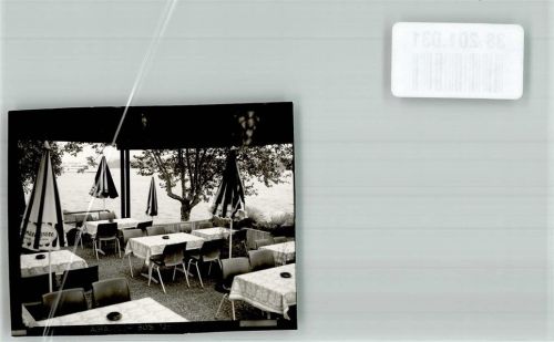 Geisenheim Gasthaus Rheinpavillon Terrasse Foto Original aus Archiv eines Ansichtskartenverlags Ort handschriftlich