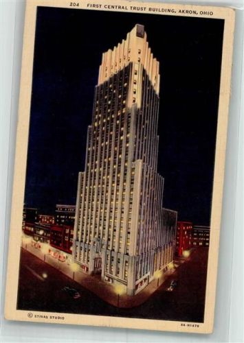 Columbus 1938 First Central Trust Building Arkon Ohio
