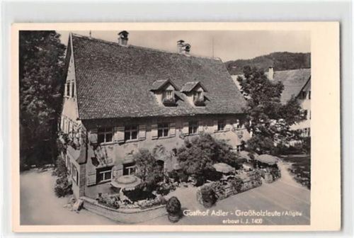 Großholzleute im Allgäu. Gasthof Adler ungelaufen Gute Erhaltung.