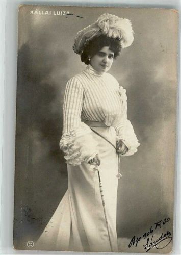 1906 Portrait der ungarischen Schauspielerin Luiza Kallai
