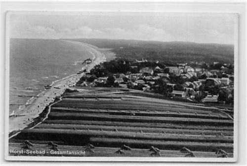 Greifenberg Horst Seebad / Niechorze - Kreis Greifenberg / Powiat Gryficki. Gesamtansicht gelaufen 1936. Gute Erhaltung.
