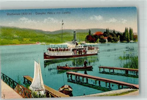 Klagenfurt Dampfer Helios Wörthersee Ort lt. Verlag