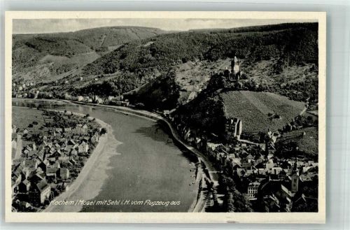 Cochem Fliegeraufnahme Mit Sehl i. H.