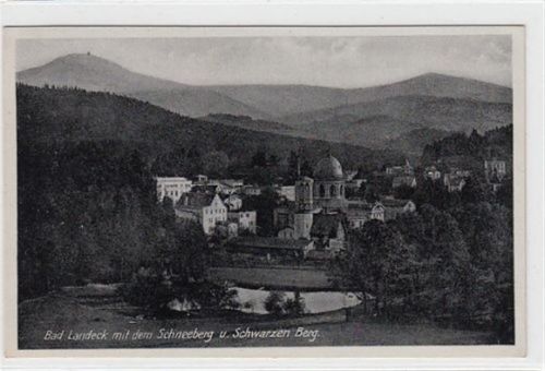 Bad Landeck Bad Landeck / Ladek-Zdrój - Kreis Habelschwerdt / Bystrzyca Klodzka Schneeberg und Schwarzen Berg gelaufen. Gute Erhaltung.