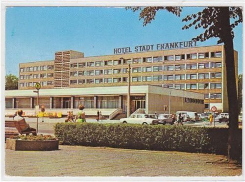 Frankfurt Frankfurt an der Oder. Hotel " Stadt Frankfurt " gelaufen, 1983. leichte Abschürfungen, sonst gut erhalten