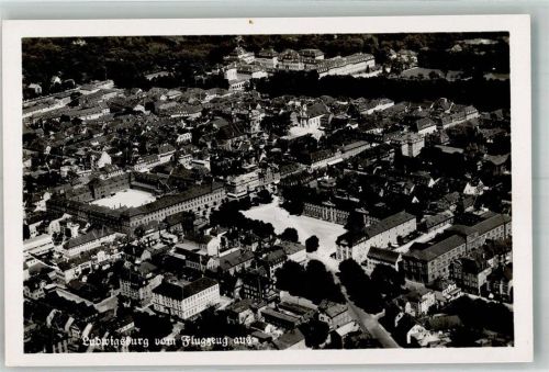 Ludwigsburg 1941 Fliegeraufnahme der Stadt rund um die Wilhelmstraße