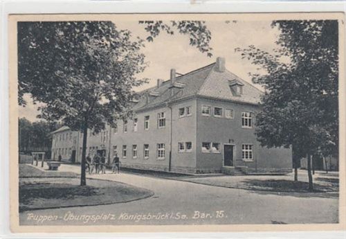 Königsbrück Truppen - übungsplatz Königbrück Bar. 15 gelaufen, 1931 kleiner Knick oben in der Mitte, sonst gut erhalten