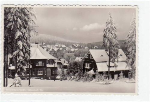 Oberhof Oberhof i. Thür. mit Winterpartie gelaufen von 1934. Gute Erhaltung.