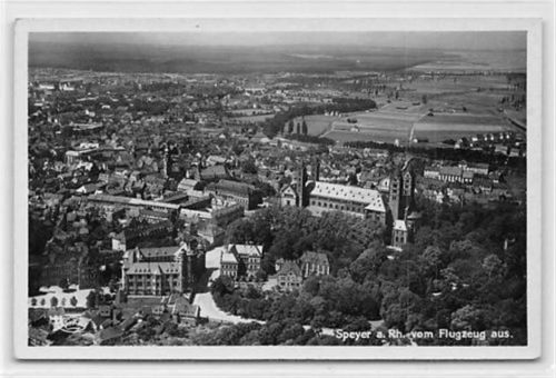 Speyer Speyer. vom Flugzeug aus gesehen ungelaufen Gute Erhaltung.